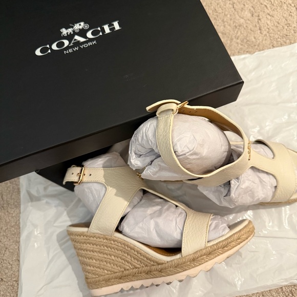 Coach Espadrilles Wedge Sandals - Picture 1 of 3